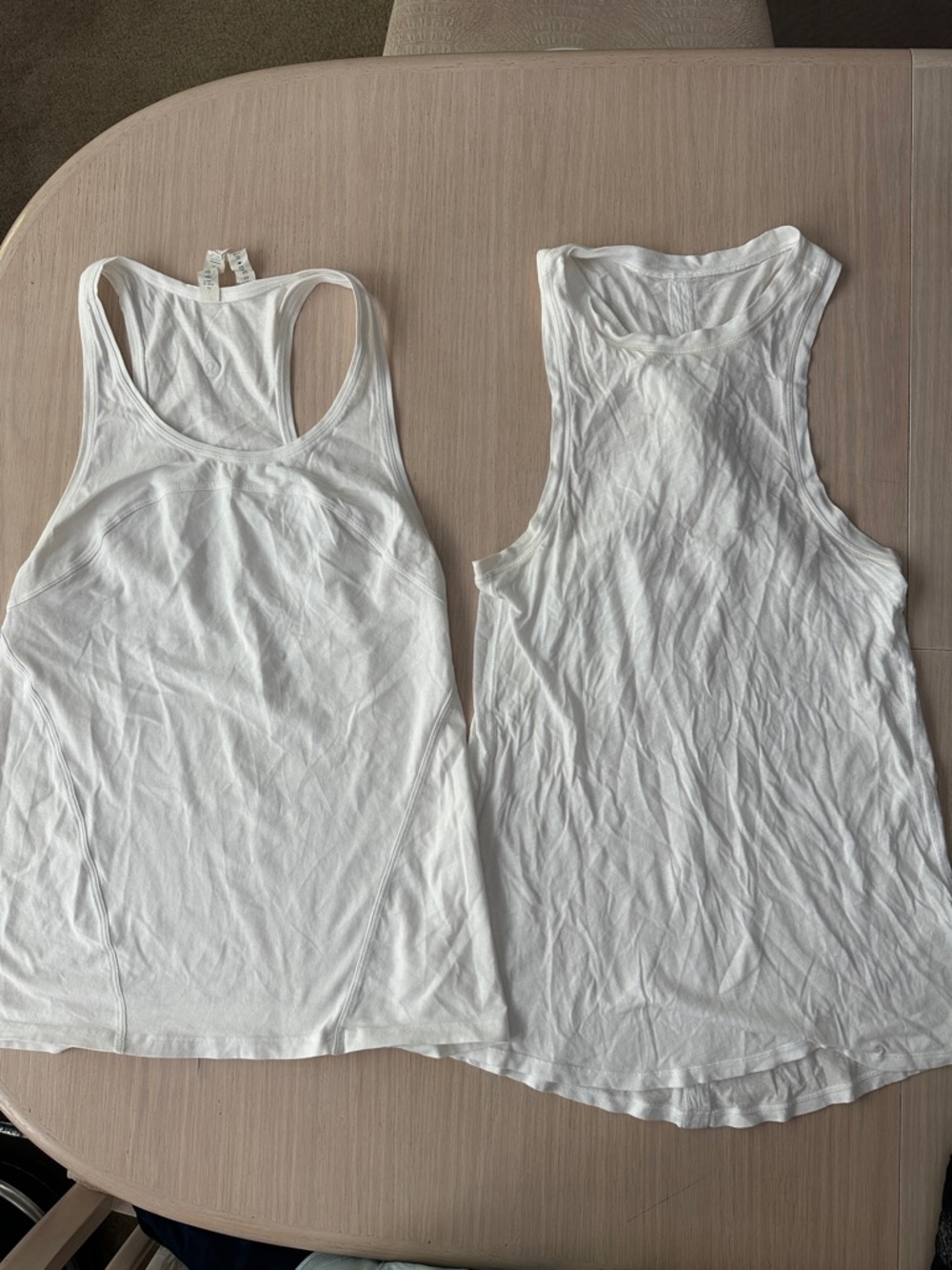Lululemon White Women's set 2 Racerback Tank Top - Classic Everyday sz 2